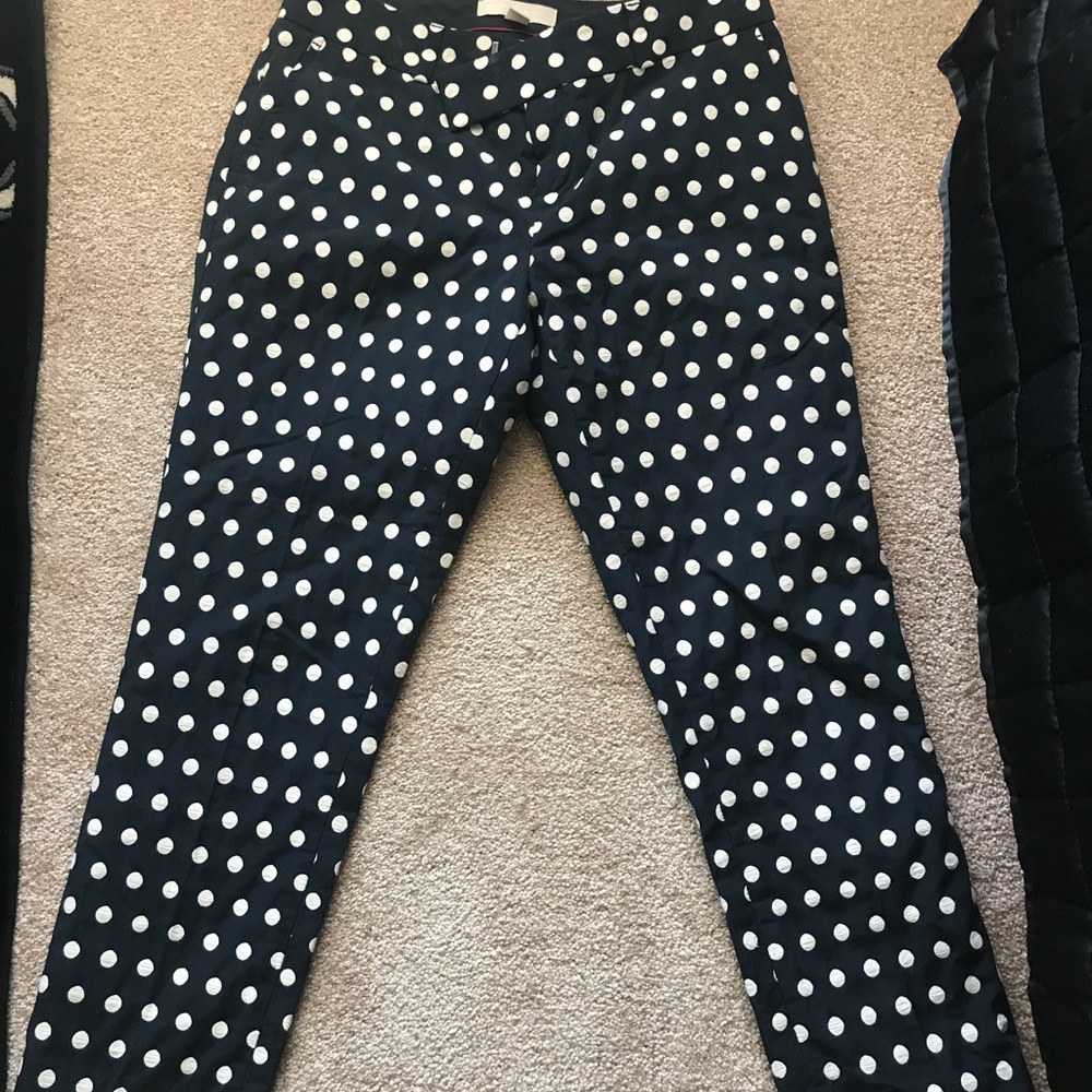 Banana Republic 0 Petite Polka Dot Pants